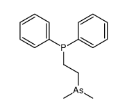 2-dimethylarsanylethyl(diphenyl)phosphane Structure