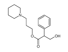 3-Hydroxy-2-phenylpropionic acid 3-piperidinopropyl ester结构式