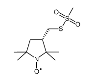 (-)-(1-氧-2,2,5,5-四甲基吡咯烷-3-基)甲硫代磺酸甲酯结构式