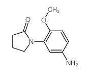 1-(5-amino-2-methoxyphenyl)pyrrolidin-2-one结构式