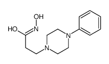 N-hydroxy-3-(4-phenylpiperazin-1-yl)propanamide结构式