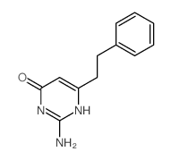 2-氨基-6-苯乙基-3H-嘧啶-4-酮结构式