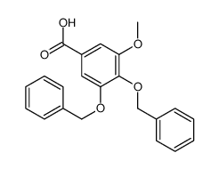 3-methoxy-4,5-bis(phenylmethoxy)benzoic acid Structure