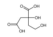 2-hydroxy-2-(2-hydroxyethyl)butanedioic acid Structure