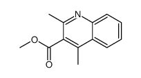 2,4-二甲基喹啉-3-羧酸甲酯结构式