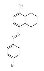 1-Naphthalenol,4-[2-(4-bromophenyl)diazenyl]-5,6,7,8-tetrahydro- Structure