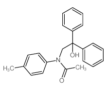 Acetamide,N-(2-hydroxy-2,2-diphenylethyl)-N-(4-methylphenyl)- Structure