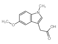 2-(5-methoxy-1-methyl-indol-3-yl)acetic acid结构式