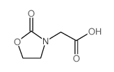 2-(2-氧亚基噁唑烷-3-基)乙酸结构式