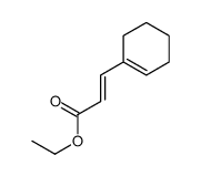 ethyl 3-(cyclohexen-1-yl)prop-2-enoate结构式
