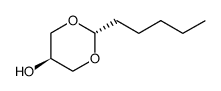 trans-2-n-amyl-5-hydroxy-1,3-dioxane Structure