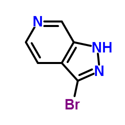 3-溴-6-氮杂吲唑结构式