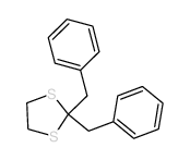 1,3-Dithiolane,2,2-bis(phenylmethyl)- Structure