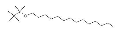 tert-butyldimethyl(tetradecyloxy)silane结构式