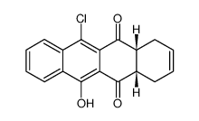 6-chloro-11-hydroxy-1,4,4a,12a-tetrahydronaphthacene-5,12-dione结构式