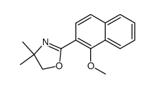 2-[2-(1-methoxynaphthyl)]-4,4-dimethyl-Δ2-oxazoline结构式