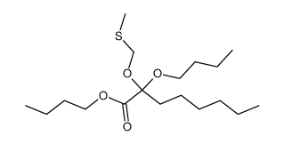 butyl 2-butoxy-2-((methylthio)methoxy)octanoate结构式