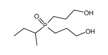 s-butyl bis(3-hydroxypropyl) phosphine oxide Structure