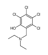 2,3,4,5-tetrachloro-6-(diethylaminomethyl)phenol Structure