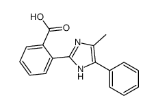 2-(5-methyl-4-phenyl-1H-imidazol-2-yl)benzoic acid结构式