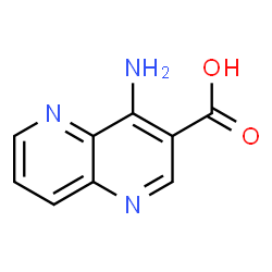 1,5-Naphthyridine-3-carboxylicacid,4-amino-(9CI) Structure