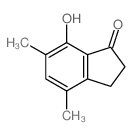 1H-Inden-1-one, 2,3-dihydro-7-hydroxy-4,6-dimethyl- Structure