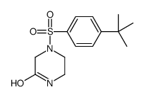 4-(4-tert-butylphenylsulfonyl)piperazin-2-one Structure
