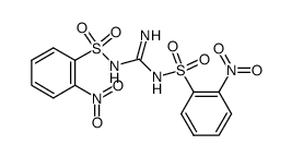 N,N'-bis-(2-nitro-benzenesulfonyl)-guanidine结构式