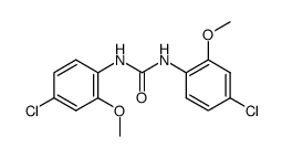 N,N'-bis-(4-chloro-2-methoxy-phenyl)-urea结构式