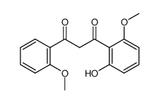 1-(2-hydroxy-6-methoxy-phenyl)-3-(2-methoxy-phenyl)-propane-1,3-dione结构式