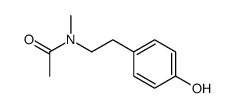 N-(4-hydroxyphenethyl)-N-methylacetamide结构式