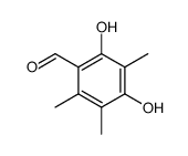 2,4-dihydroxy-3,5,6-trimethyl-benzaldehyde结构式