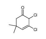 2,3-dichloro-5,5-dimethyl-cyclohex-3-enone结构式