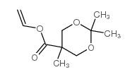 2,2,5-Trimethyl-1,3-dioxane-5-carboxylic Acid Ethenyl Ester结构式