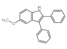1H-Indole,5-methoxy-2,3-diphenyl- Structure