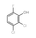 2,3-二氯-6-氟苯酚结构式