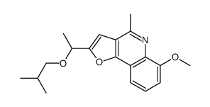 6-methoxy-4-methyl-2-[1-(2-methylpropoxy)ethyl]furo[3,2-c]quinoline结构式