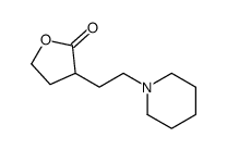 3-(2-piperidin-1-ylethyl)oxolan-2-one结构式