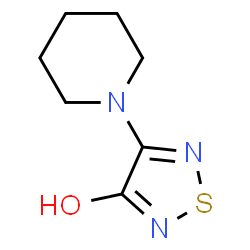 4-(Piperidin-1-yl)-1,2,5-thiadiazol-3-ol Structure