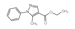 5-甲基-1-苯基-1H-吡唑-4-甲酸乙酯结构式