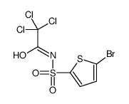 N-(5-bromothiophen-2-yl)sulfonyl-2,2,2-trichloroacetamide Structure