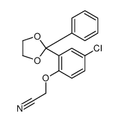 2-[4-chloro-2-(2-phenyl-1,3-dioxolan-2-yl)phenoxy]acetonitrile结构式
