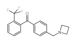 4'-AZETIDINOMETHYL-2-TRIFLUOROMETHYLBENZOPHENONE Structure