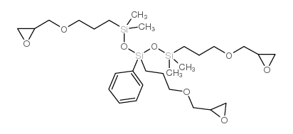 tris(glycidoxypropyldimethylsiloxy)phenylsilane structure