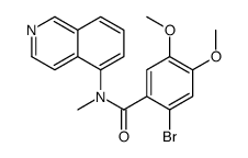 2-bromo-N-isoquinolin-5-yl-4,5-dimethoxy-N-methylbenzamide结构式
