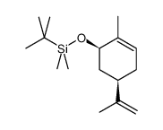 tert-butyldimethyl(((1R,5R)-2-methyl-5-(prop-1-en-2-yl)cyclohex-2-en-1-yl)oxy)silane结构式