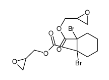 bis(2,3-epoxypropyl) dibromocyclohexane-1,2-dicarboxylate Structure