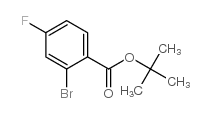 2-溴-4-氟苯甲酸叔丁酯结构式