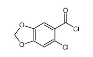 6-chloro-1,3-benzodioxole-5-carbonyl chloride结构式