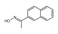1-(2-naphthalenyl)-1-ethanone oxime结构式